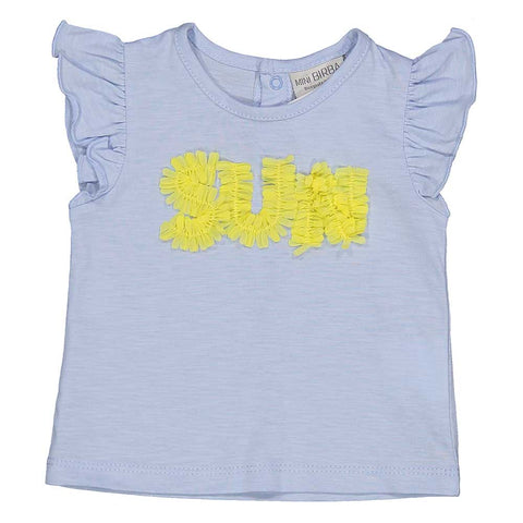 TSHIRT M/C JERSEY MALFILE' - BIRBA - Sesso: Bambina - Colore: Azzurro - Stagione: Primavera-Estate
