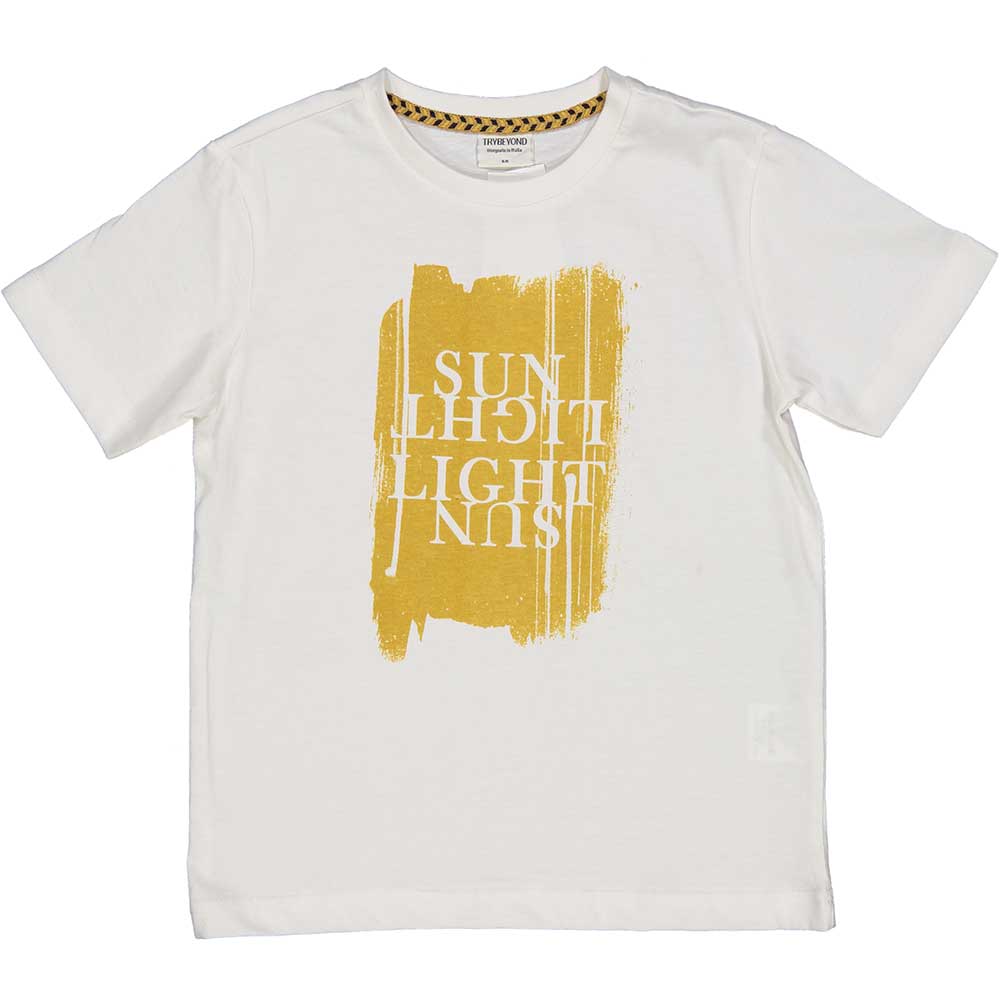 T-shirt from the Trybeyond Children's Clothing Line, short-sleeved with colorful print on the fro...