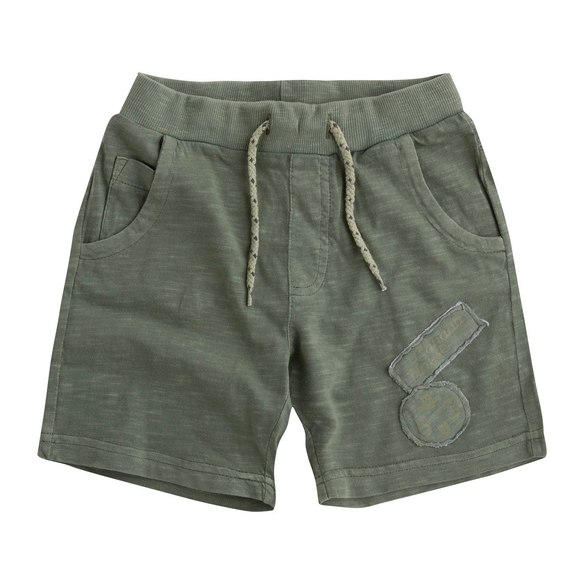 Bermuda en tissu doux de la ligne vêtements enfant Canada House, avec élastique
  et cordons à la...