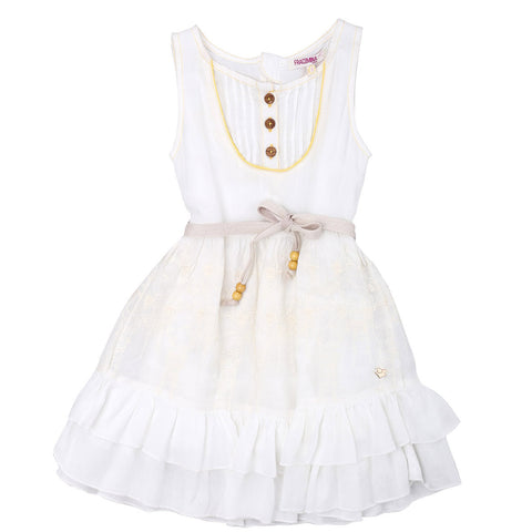 VESTITO - FRACOMINA - Sesso: Bambina - Colore: Bianco - Stagione: Primavera-Estate