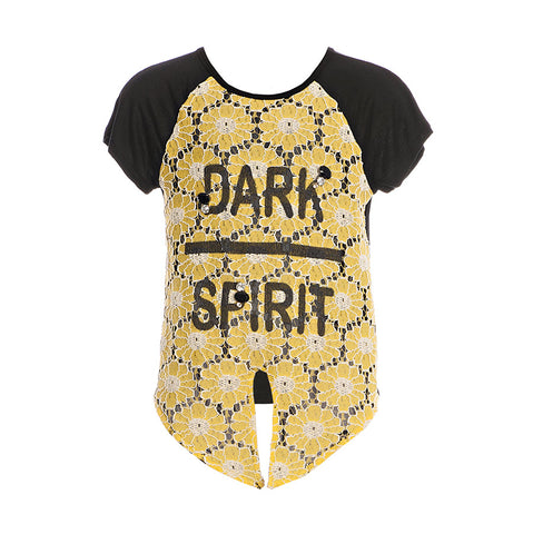 T-SHIRT - FRACOMINA - Sesso: Bambina - Colore: Nero - Stagione: Primavera-Estate