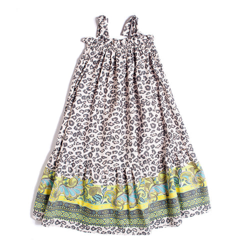 MIDI DRESS PRINTED ETNOLEOPARD - FRACOMINA - Sesso: Bambina - Colore: uni - Stagione: Primavera-Estate