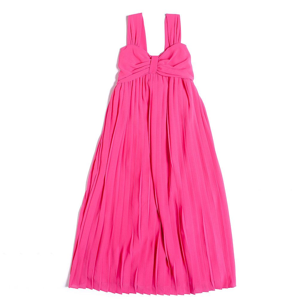 Robe élégante de la ligne Vêtements fille Fracomina, avec un nœud à l'avant et un plissé en bas.
...