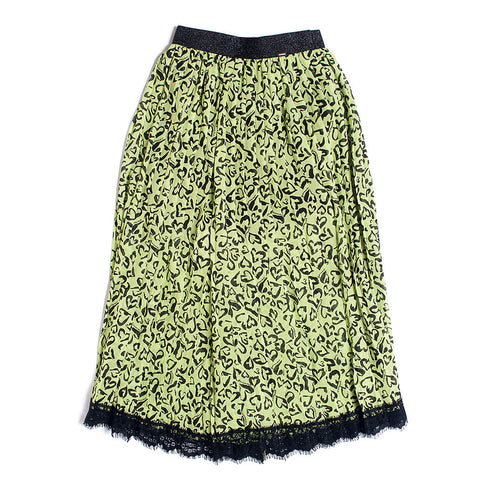 PLISSE' COULOTTE ACIDLIMEBLACK - FRACOMINA - Sesso: Bambina - Colore: uni - Stagione: Primavera-Estate