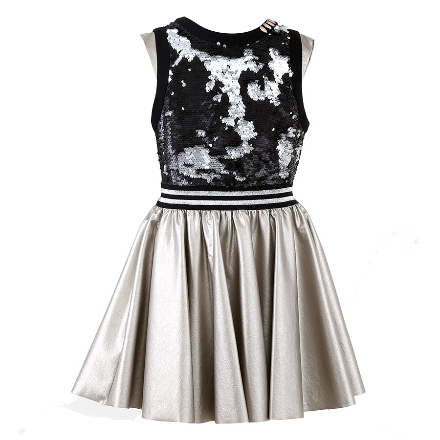 
  Abitino elegante della linea abbigliamento bambina Fracomina Mini. Modello senza
  maniche con...