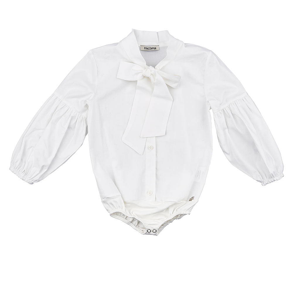 Chemise de la Ligne Vêtements Fille Fracomina, avec modèle body et nœud de fermeture au col.
Comp...
