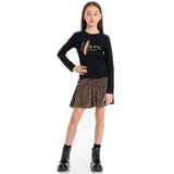 T-SHIRT BLACK - FRACOMINA - Sesso: Bambina - Colore: Nero - Stagione: Autunno-Inverno