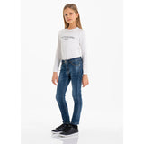 JEANS BELLA BLUEWASH - FRACOMINA - Sesso: Bambina - Colore: Blu - Stagione: Autunno-Inverno