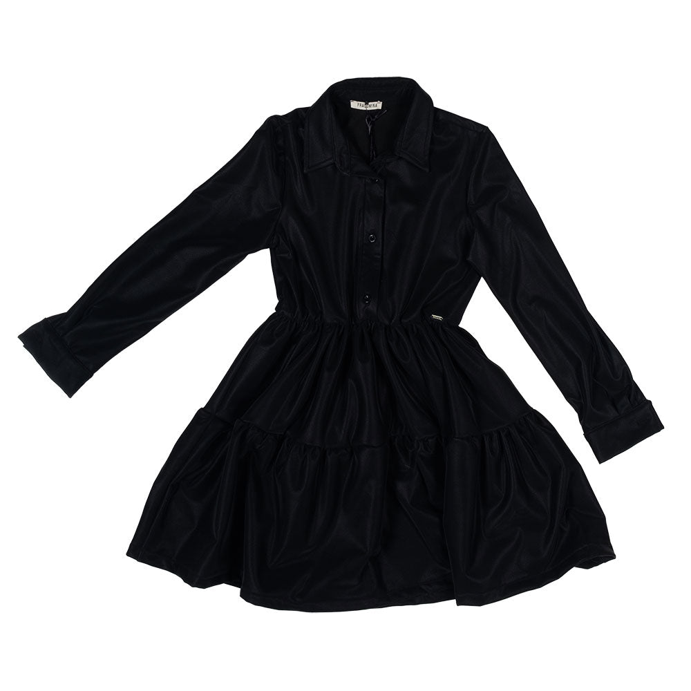 Robe de la Ligne Vêtements Fille Fracomina en tissu technique, avec col chemise et modèle large e...