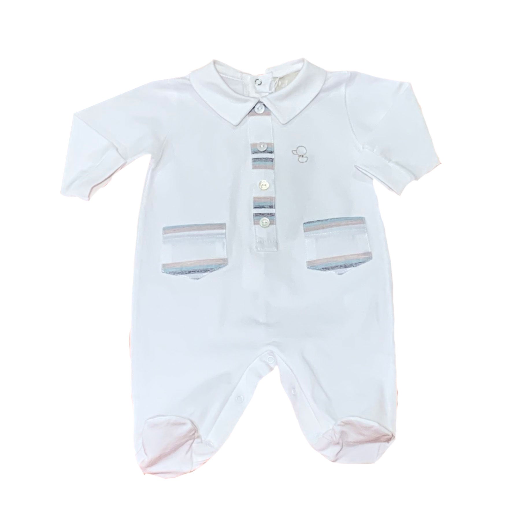 
Commode
  grenouillère pour bébé en jersey bielastique doux, avec col rond, manches longues.
  G...