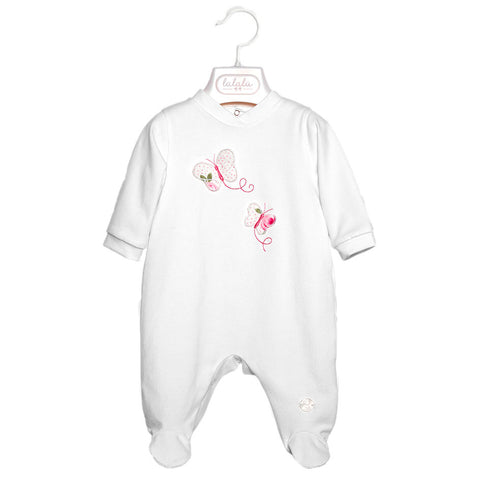 Tutina Neonata - LALALU - Sesso: Bambina - Colore: Bianco - Stagione: Primavera-Estate