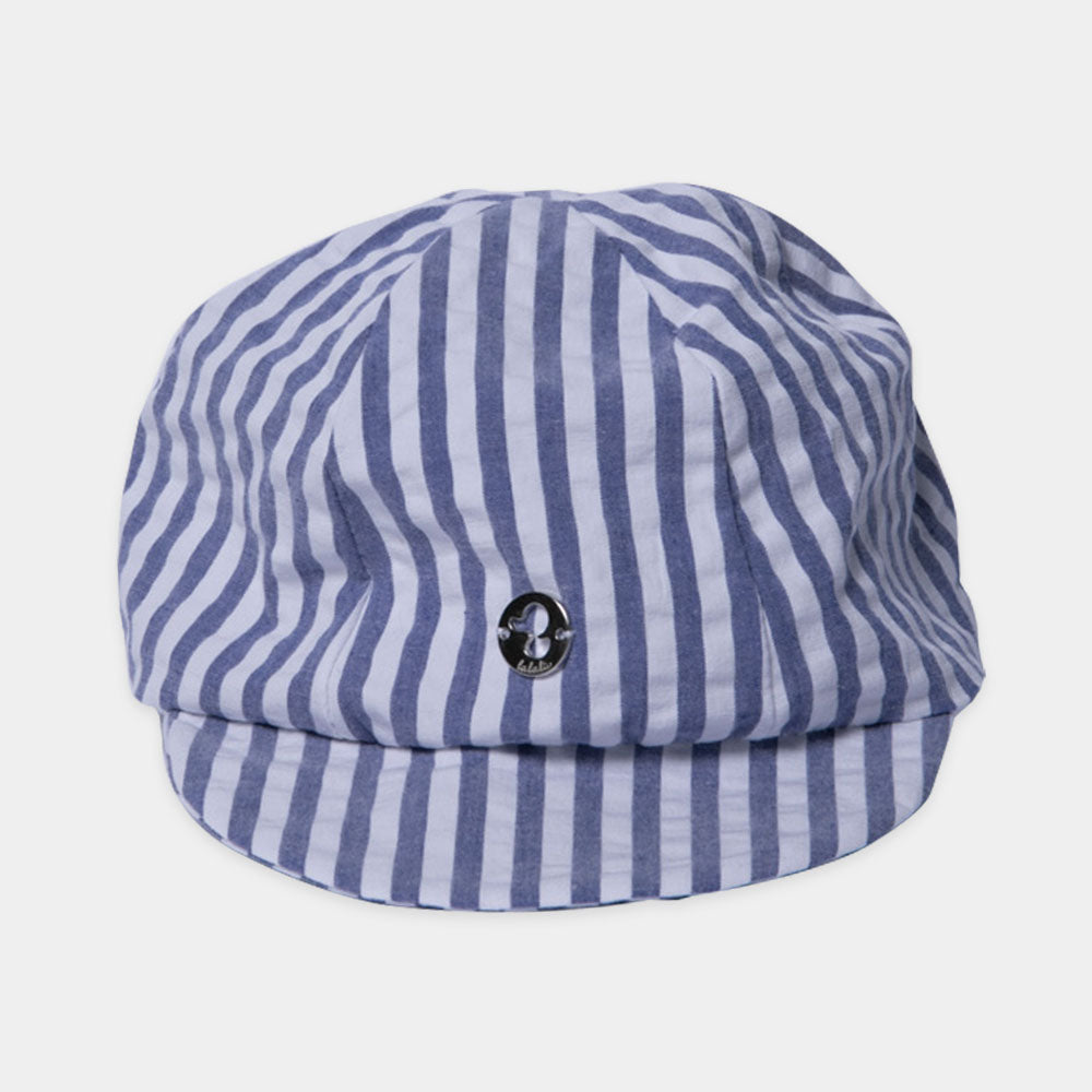 Cappellino de la ligne Vêtements Enfant Lalalù, avec visière, motif à rayures. Élastique à l'arri...