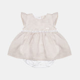 Pagliaccetto in lino nea - LALALU - Sesso: Bambina - Colore: Beige - Stagione: Primavera-Estate