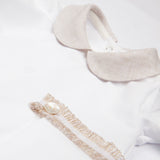 Tutina jersey neonata - LALALU - Sesso: Bambina - Colore: Bianco - Stagione: Primavera-Estate