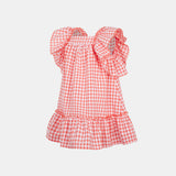 Vestito seersucker bimba - LALALU - Sesso: Bambina - Colore: Rosa - Stagione: Primavera-Estate
