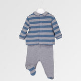 Completo in maglia neo - LALALU - Colore: Grigio - Stagione: Autunno-Inverno