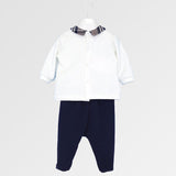 Completo in felpa neonato - LALALU - Sesso: Bimbo - Colore: Bianco - Stagione: Autunno-Inverno