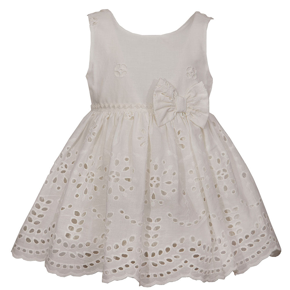 Robe de la Ligne Vêtements Fille M&amp;B Fashion sans manches avec large jupe en tissu ajouré et ...