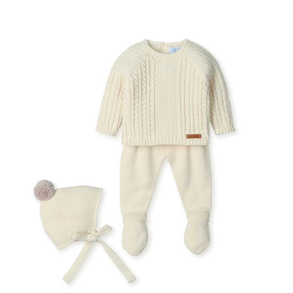 Enveloppez votre tout-petit dans une étreinte chaleureuse avec cet ensemble composé d'un pull, d'...