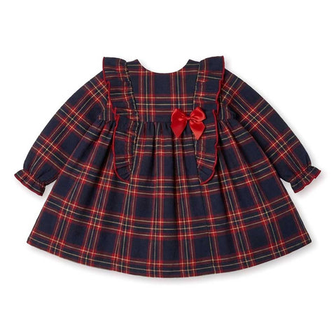ROBE ÉCOSSAISE À MANCHES LONGUES