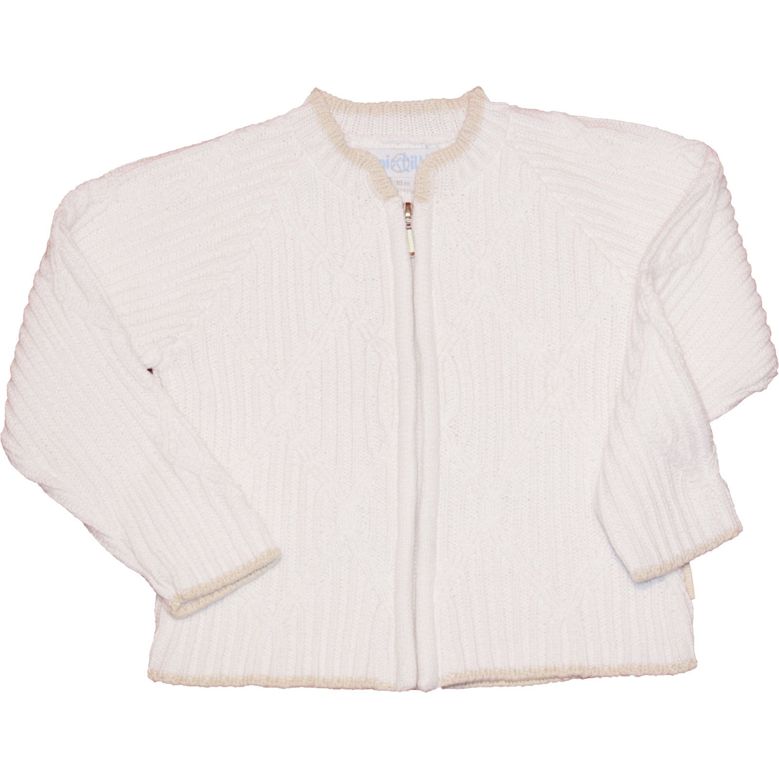 Cardigan en tricot de la ligne de vêtements pour enfants Mirtillo, avec fermeture éclair, travail...