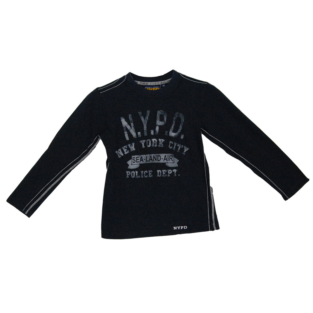 T-shirt de la ligne vêtements enfant Mirtillo. Uni avec impression effet délavé sur le devant. Do...