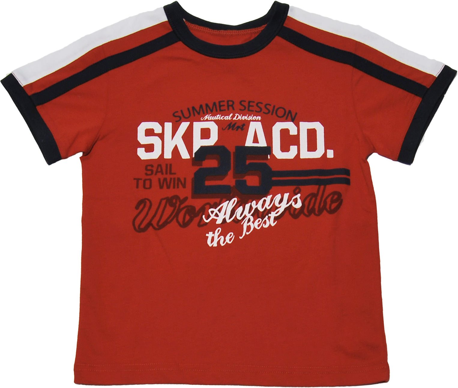 T-shirt col rond en jersey de coton de la ligne de vêtements enfant Mirtillo, manches courtes, dé...