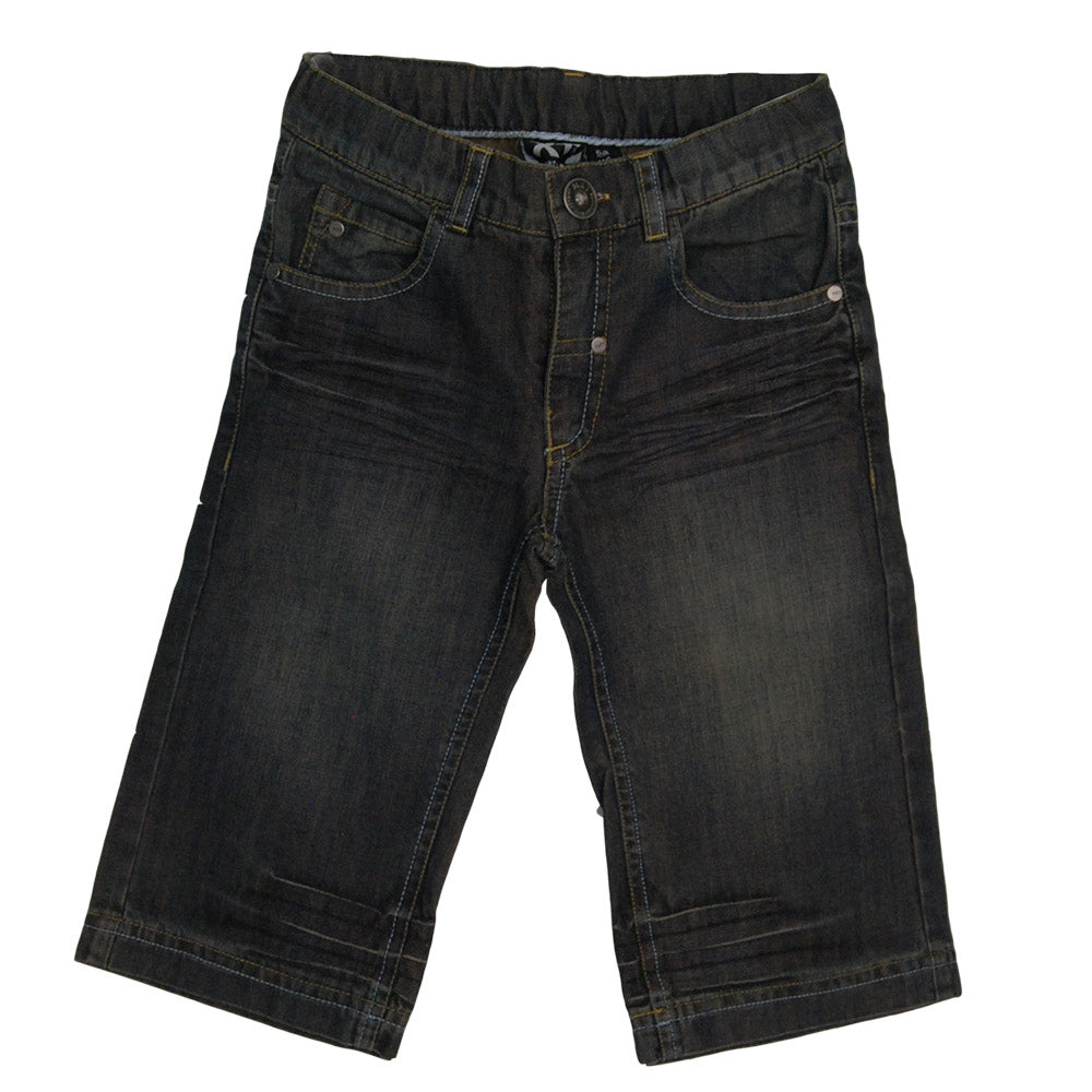 
  Bermuda denim della linea abbigliamento bambino Mirtillo. Modello cinque tasche
  con sfumatur...