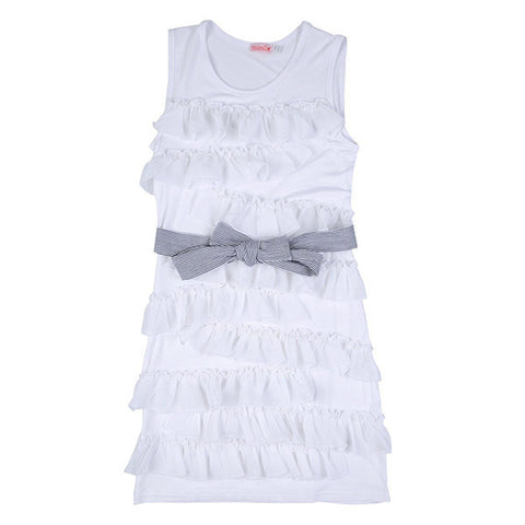 MAXI TOP J. VISC. C/BALZE - MIRTILLO - Sesso: Bambina - Colore: Bianco - Stagione: Primavera-Estate