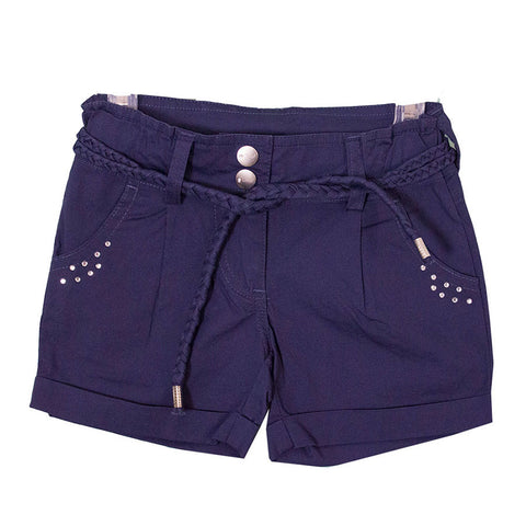 PANTALONCINI POPELINE - MIRTILLO - Sesso: Bambina - Colore: Blu - Stagione: Primavera-Estate