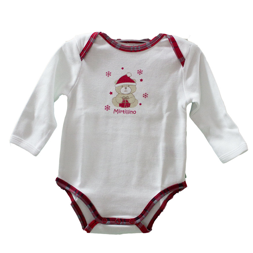 Body de la ligne de vêtements Mirtillo à manches longues uni. Sympathique impression colorée sur ...