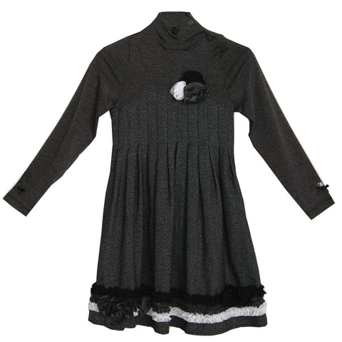 ABITO JERSEY - MIRTILLO - Sesso: Bambina - Colore: Grigio - Stagione: Autunno-Inverno