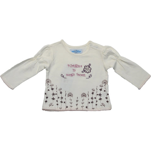 T-SHIRT - MIRTILLO - Sesso: Bambina - Colore: Panna - Stagione: Autunno-Inverno