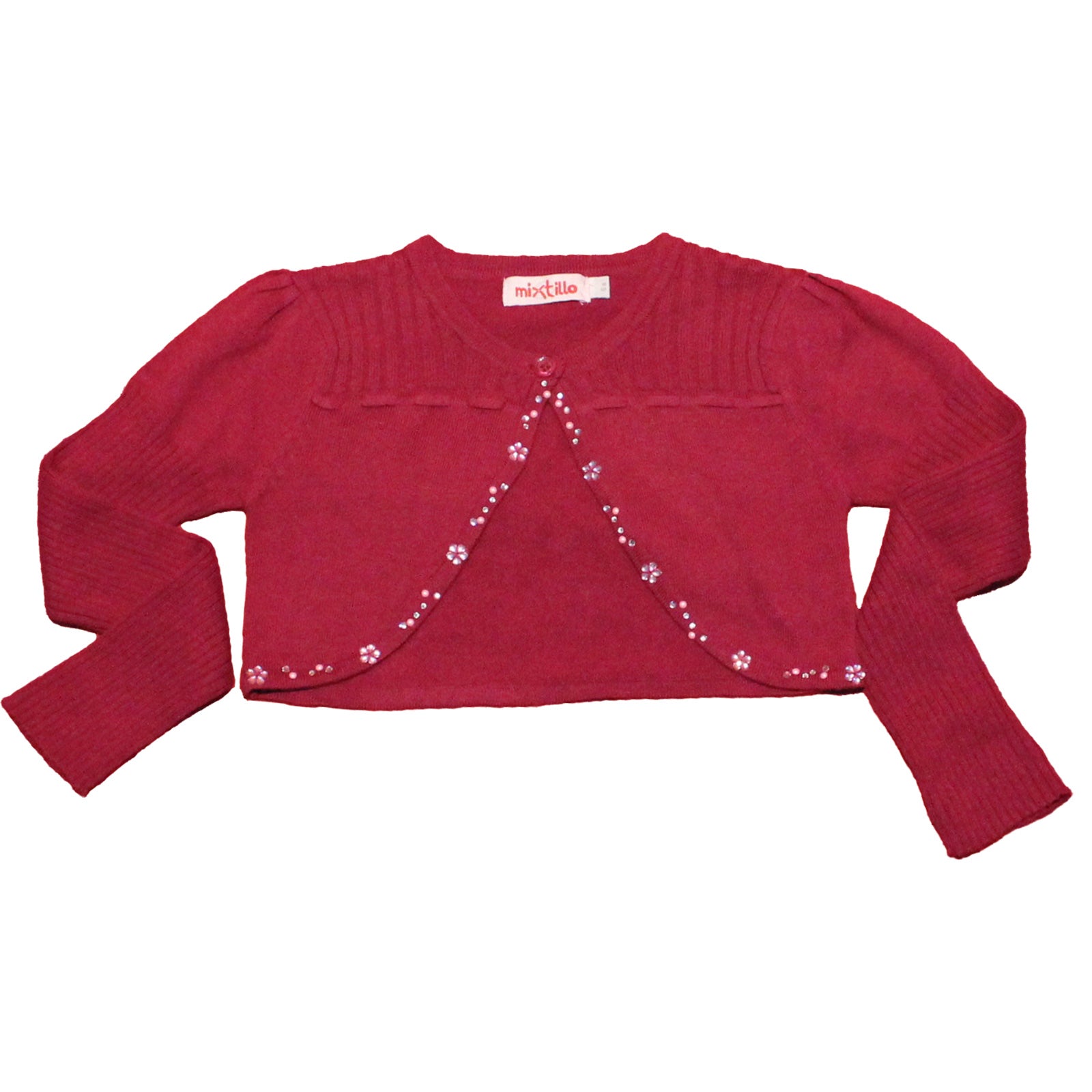 Scaldacuore en tricot élégant de la ligne de vêtements pour fille Mirtillo, avec manches bouffant...