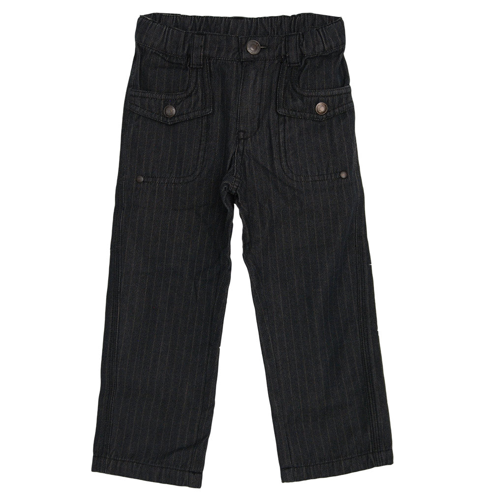 Pantalon de la ligne vêtements enfant Mirtillo à rayures. Poches à l'avant et à l'arrière. Ceintu...