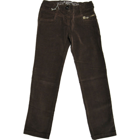 PANTALONE VELLUTO - MIRTILLO - Sesso: Bambina - Colore: Marrone - Stagione: Autunno-Inverno
