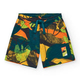 Bermuda colorati e vivaci per bambini con elastico in vita e fantasie estive.