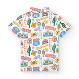 CAMISETA POLO STAMP ROAD TRIP - NATH KIDS - Colore: Bianco - Stagione: Primavera-Estate