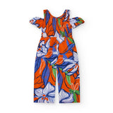 WOVEN JUMPSUIT BALBINA BEYOND THE BEACH - NATH KIDS - Sesso: Bambina - Colore: Arancione - Stagione: Primavera-Estate