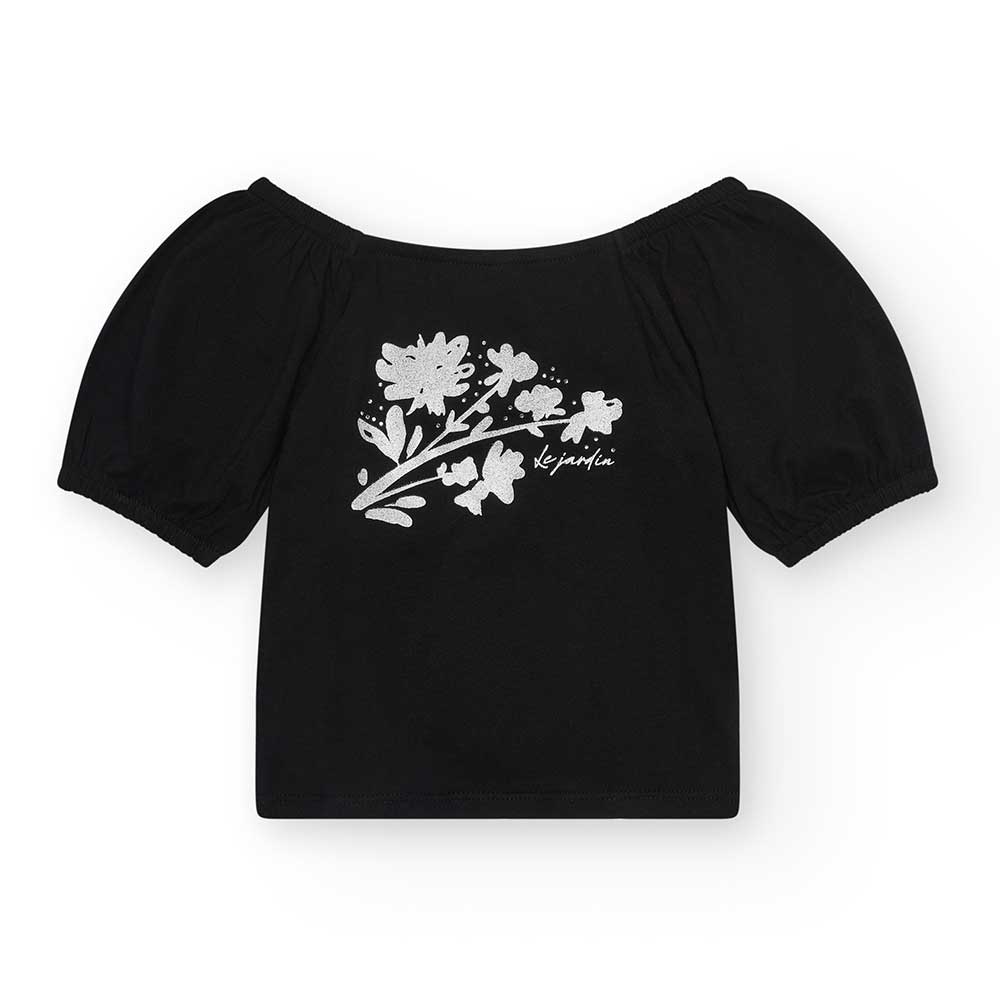 Maglietta de la Ligne Vêtements Fille Nath Kids, modèle court avec larges bretelles. Au dos, enco...