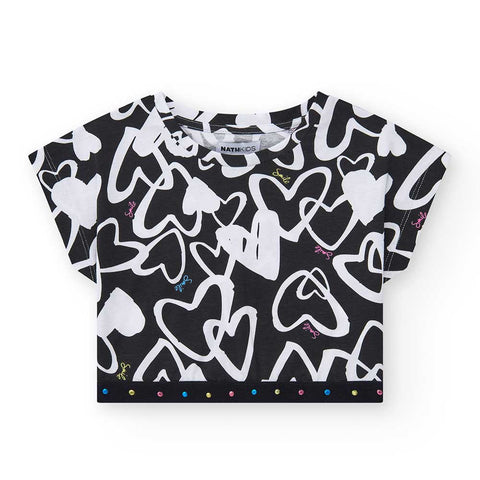 CAMISETA STEPHANY THE SUMMER DIARY - NATH KIDS - Sesso: Bambina - Colore: Nero - Stagione: Primavera-Estate