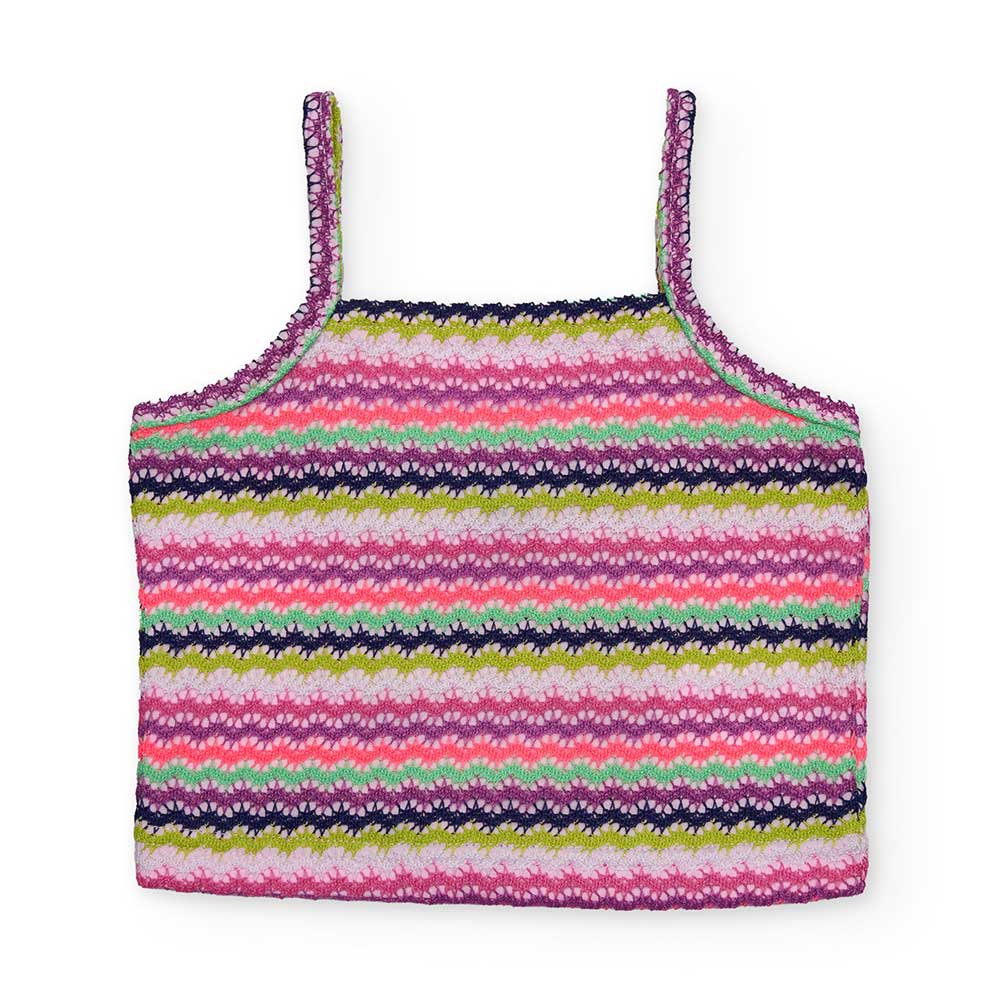 Scopri il divertente e colorato top per bambina della linea Nath Kids, perfetto per le giornate d...