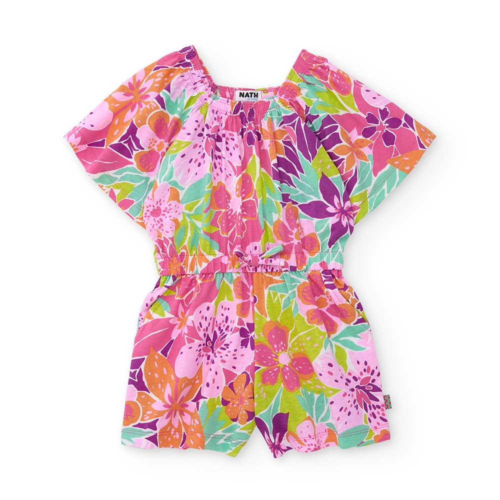 Abitino della Linea Abbigliamento Bambina Nath Kids,, con colori vivaci e fantasia multicolor.
Co...