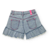 DENIM SHORT ALANI EASYBREEZY - NATH KIDS - Sesso: Bambina - Colore: Blu - Stagione: Primavera-Estate