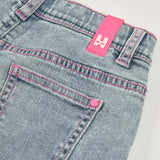 DENIM SHORT ALANI EASYBREEZY - NATH KIDS - Sesso: Bambina - Colore: Blu - Stagione: Primavera-Estate