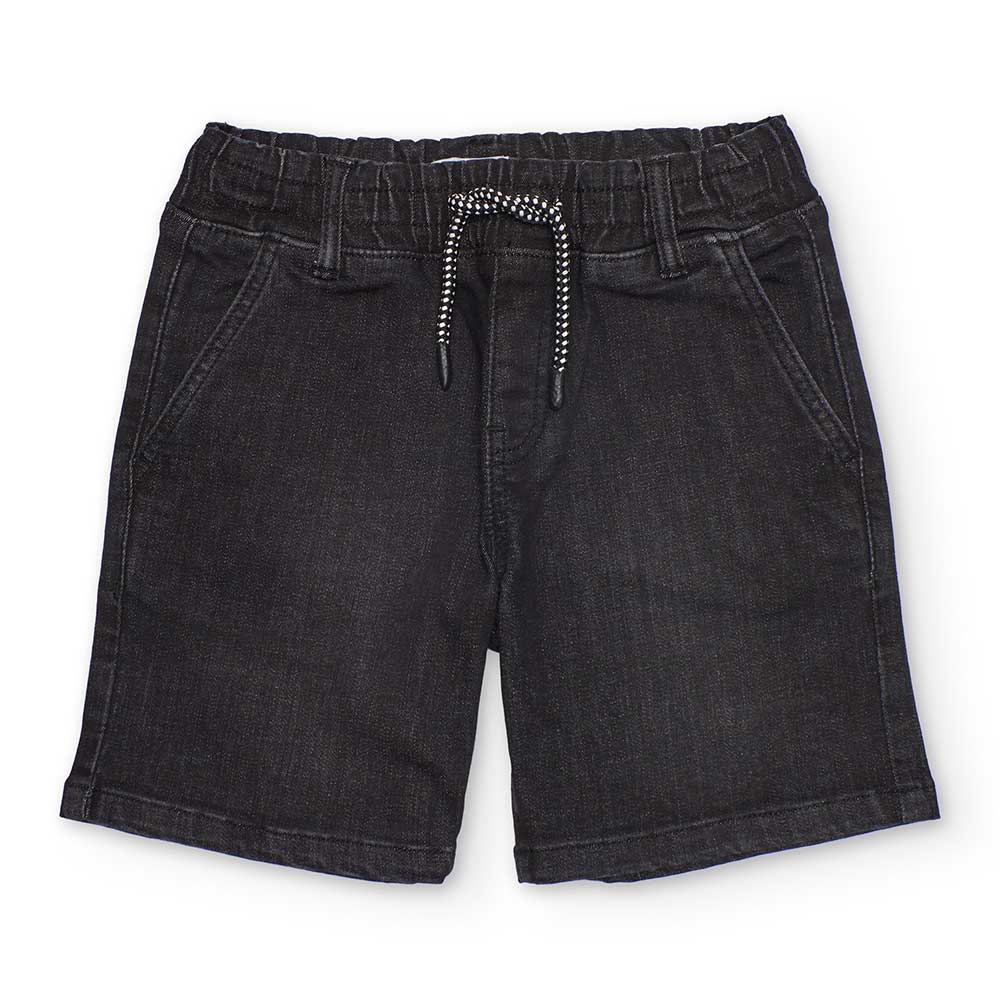 Perfetti per le giornate informali e attive dei più piccoli, questi bermuda in stile jeans con el...