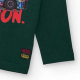LONG SLEEVE T-SHIRT SONNY FAST DELIVERY - NATH KIDS - Colore: Verde - Stagione: Autunno-Inverno
