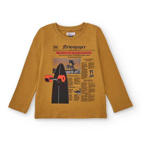 LONG SLEEVE T-SHIRT NEWSPAPER NEW YORK SKATERS