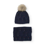 HAT &amp; NECKWARMER DULCINEA FUN DAY - NATH KIDS - Sesso: Bambina - Colore: Blu - Stagione: Autunno-Inverno