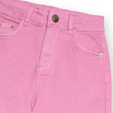 WIDE LEG TWILL PANTS TULIP FLORAL OPULENCE - NATH KIDS - Sesso: Bambina - Colore: Rosa - Stagione: Autunno-Inverno